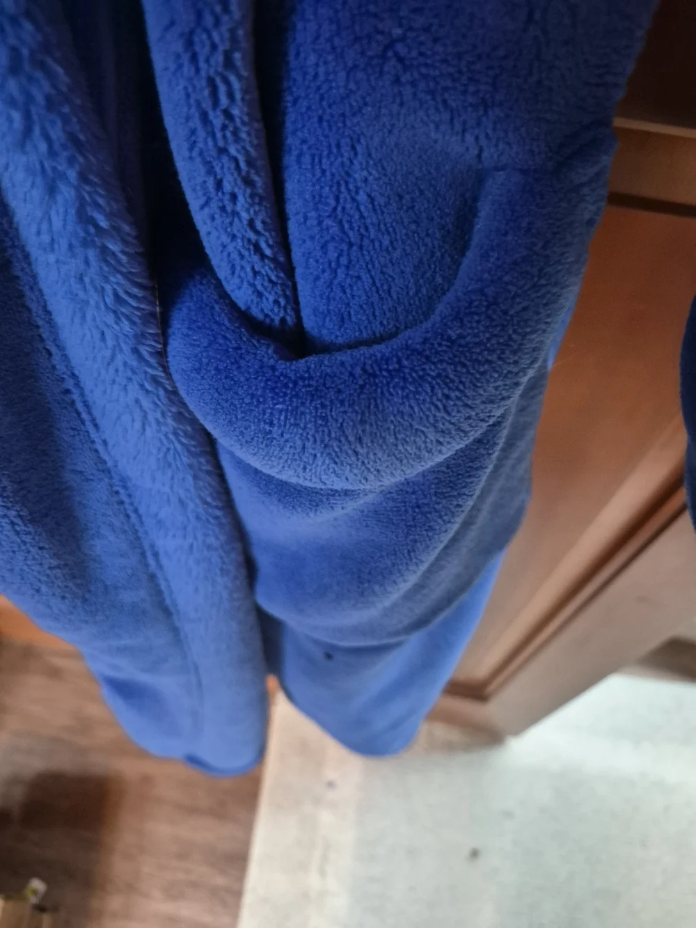 Women's Blue Plush Robe
